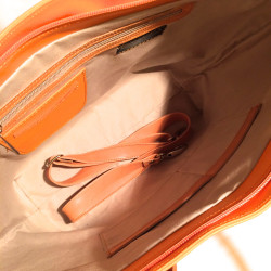 Leather Handbag "Toro" Orange