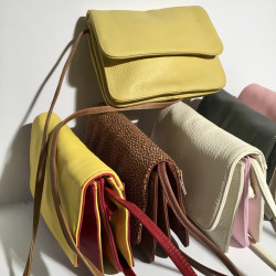 Leather shoulder bag Sofia Multicolor