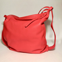 Leather Handbag/Backpack Roma Red