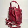 Leather Backpack Taormina dark red