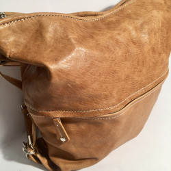 Leather Handbag/Backpack light brown