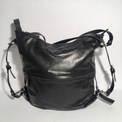 Leather Handbag/Backpack black