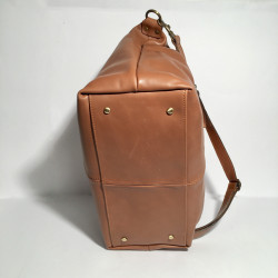 Leather Handbag Natalia Light brown