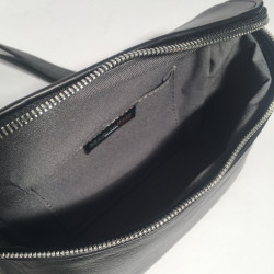 Leather Belly Bag Chic Black