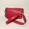Leather Belly Bag Chic Red