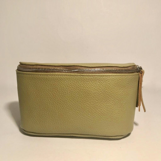 Leather Belly Bag Chic Green