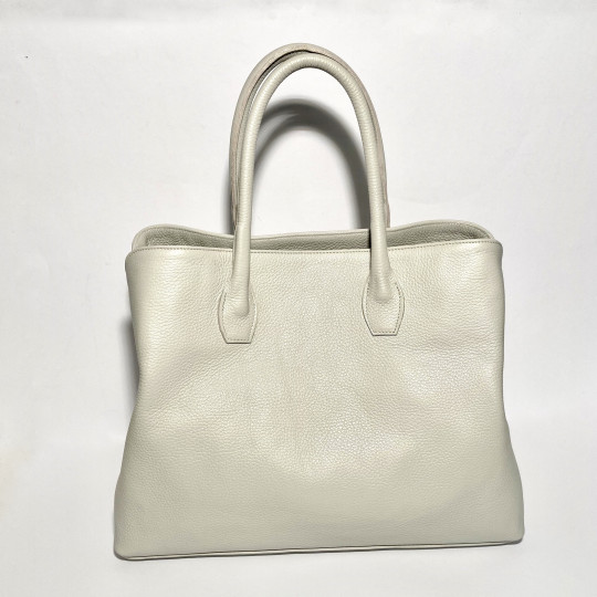 Leather Handbag "Prato" White