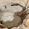 Leather Handbag LOLLIPOP (cream handle)
