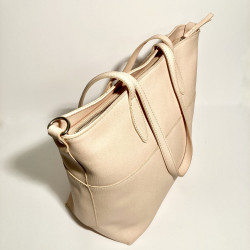 Leather Handbag CORSICA pale pink