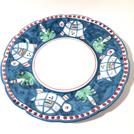 Solimene hand painted round Platter