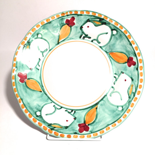 Solimene hand painted main course plates